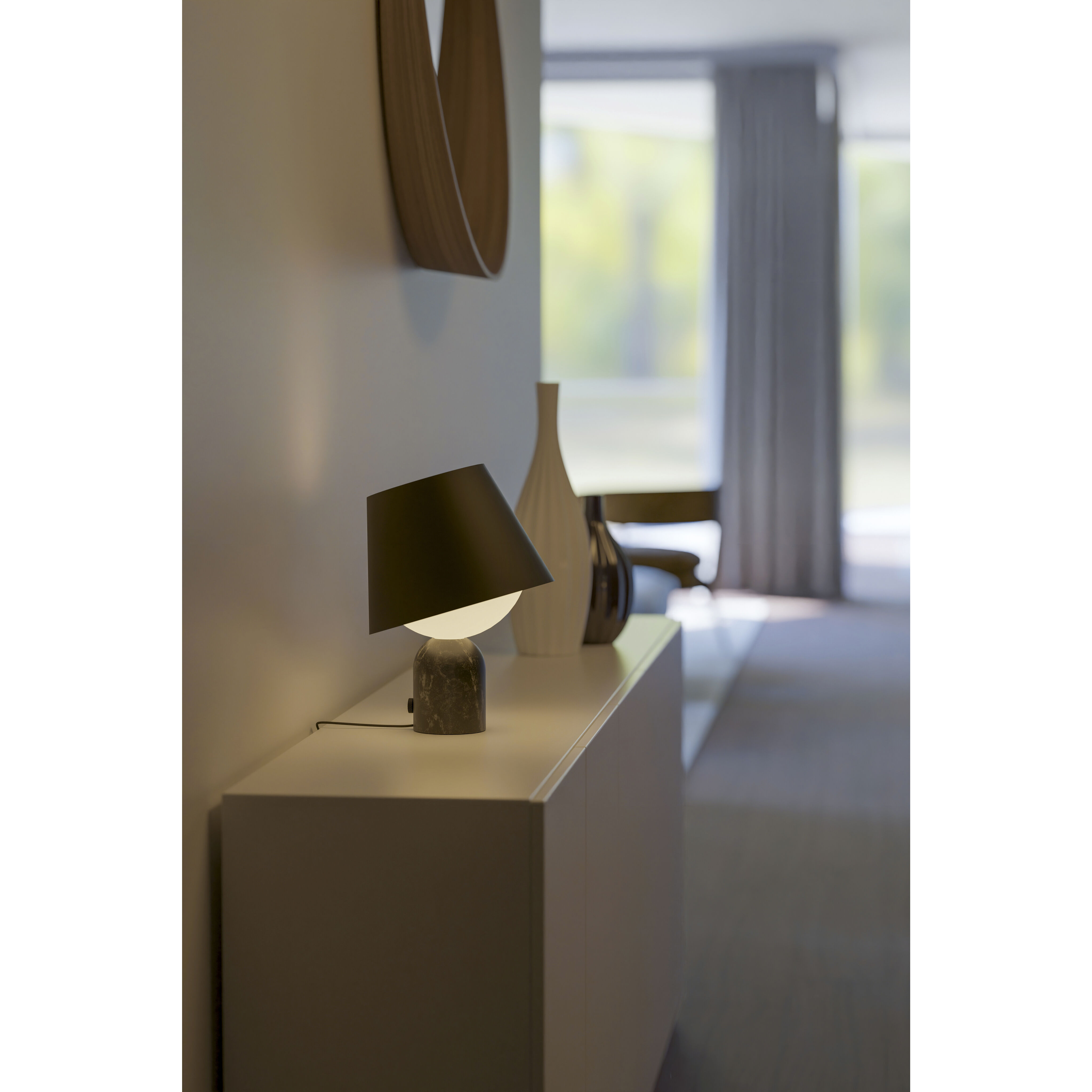 Dude 12.65 inch 7 watt Marquina Black Table Lamp Portable Light